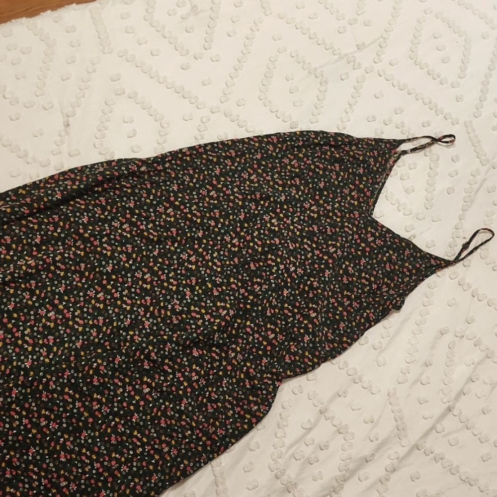 Natural Life Green Floral Print Maxi Dress